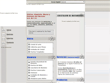Tablet Screenshot of cristalumdematamoros.com